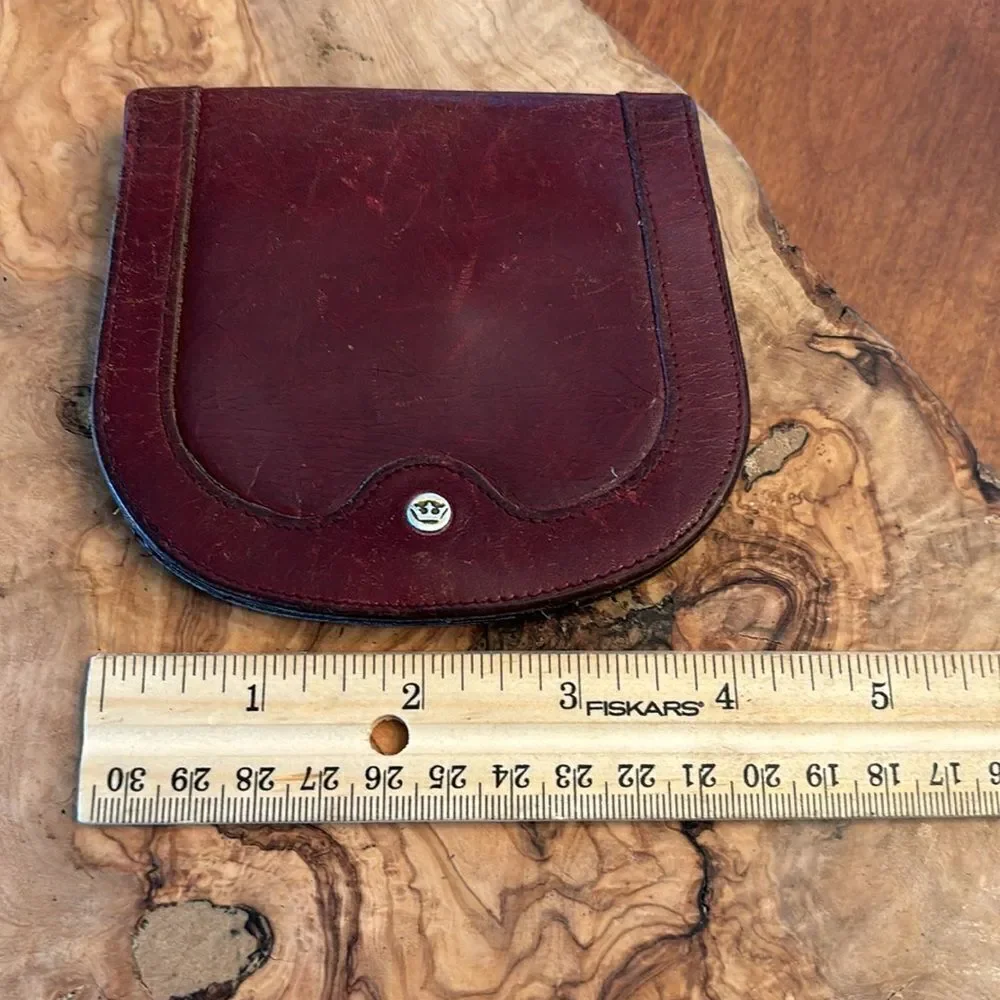 Vintage Leather Billfold Wallet Coin Purse